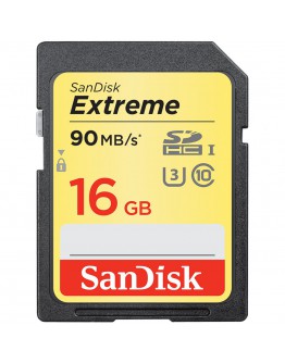 SanDisk Extreme SDHC Card 16GB 90MB/s Class 10