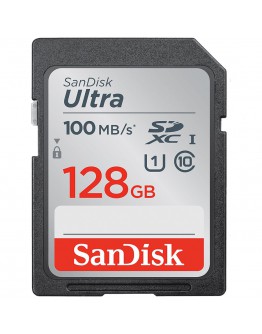 SANDISK Ultra 128GB SDHC  Memory Card 100MB/s,