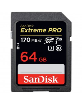 SanDisk Extreme Pro SDXC Card 64GB - 170MB/s V30