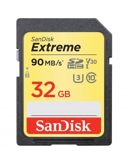 SanDisk Extreme SDHC Card 32GB 90MB/s V30 UHS-I