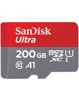 SANDISK 200GB Ultra microSDHC UHS-I Card A1 Class
