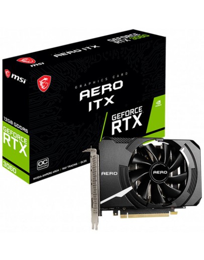 MSI Video Card Nvidia GeForce RTX 3060 AERO ITX