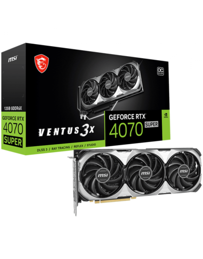 MSI Video Card Nvidia RTX 4070 SUPER 12G VENTUS