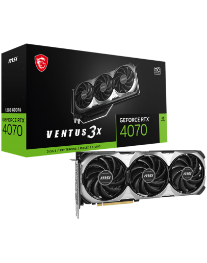 MSI Video Card Nvidia GeForce RTX 4070 VENTUS 3X