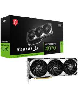 MSI Video Card Nvidia GeForce RTX 4070 VENTUS 3X
