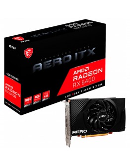 MSI Video Card AMD Radeon RX 6400 AERO ITX 4G,