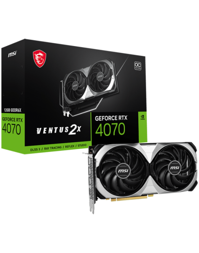 MSI Video Card Nvidia GeForce RTX 4070 VENTUS 2X