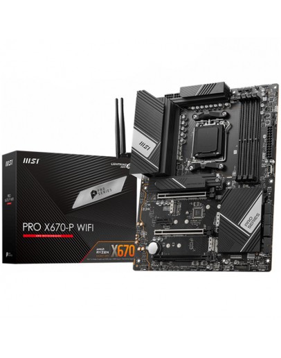 MSI PRO X670-P WIFI, ATX, Socket AM5, 4x DDR5, 3x