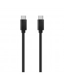 Кабел за данни DeTech, USB Type-C - USB Type-C 2.0, 1.0m, Черен - 14965