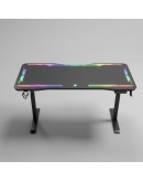 Геймърско бюро No brand Y109, 4 в 1, RGB, Черен - 74009