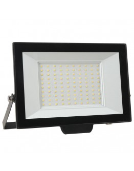 LED прожектор DeTech, 100W, 6500K, IP65, Черен - 77029