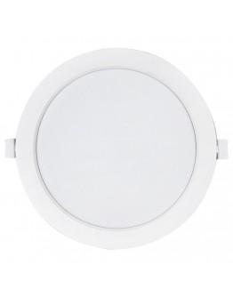 LED панел за вграждане DeTech, 12W, 4000K, Кръг, Бял - 77012