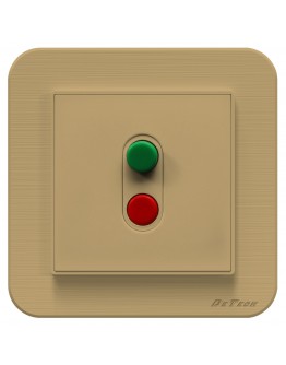 Ключ за бойлер DeTech DE-9223-AC, 20A, 250V, За вграждане, IP20, Златист - 75053