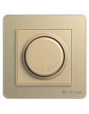 Електрически ключ димер DeTech DE-6008-71, 200W, За вграждане, IP20, Златист - 75017